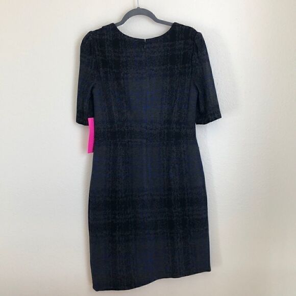 NWT Betsey Johnson Asymmetrical Plaid Dress - Picture 7 of 8